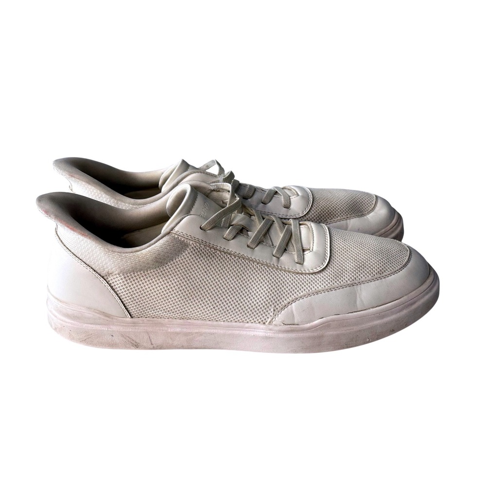 Bruno Marc Mens Fashion Sneakers Cream Off-White Mesh Low Top Casual Shoes Sz 15